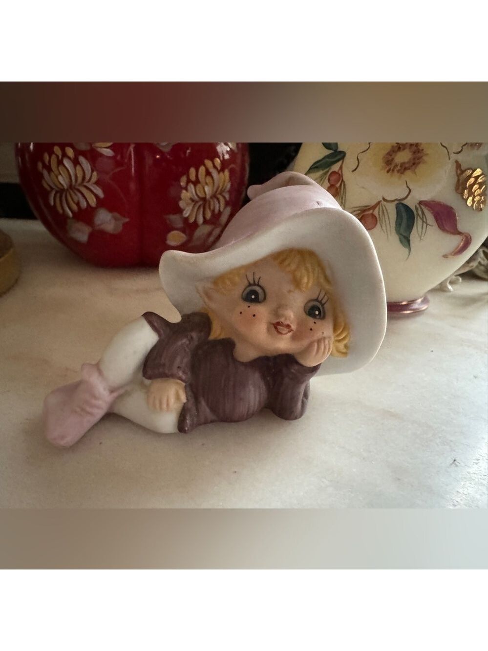 Vintage Homco #5213 Pixie/Fairy/Elf Figurine